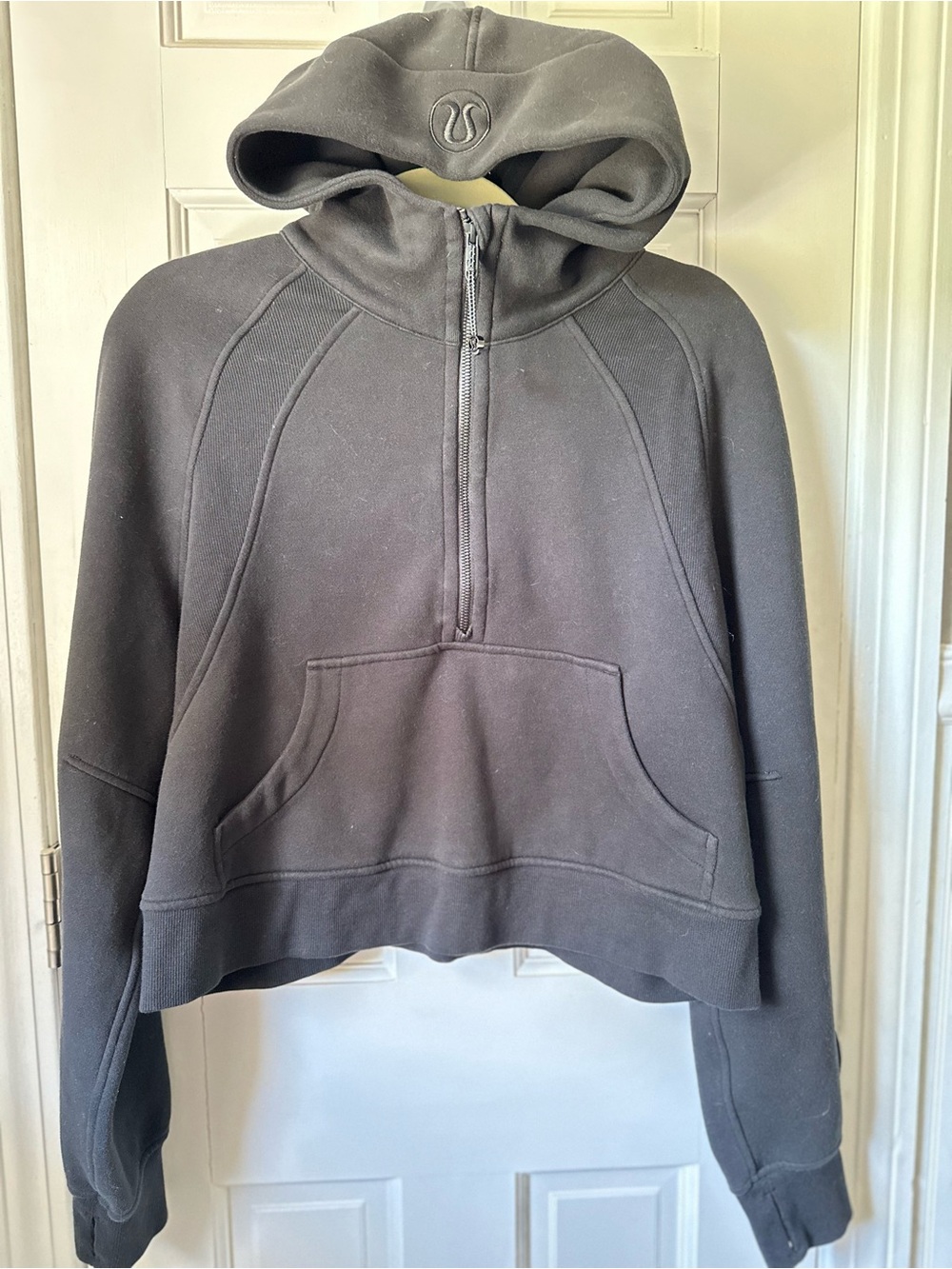 Lululemon scuba Womens Black Half-Zip Hoodie